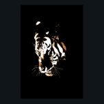 Poster Tiger Pop Art<br><div class="desc">Style Pop Art Black & White Tiger Image Posters Images - Wild Big Cats Pop Art Images</div>