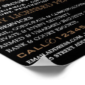 Poster Tiger Roar, Publicité du personnel de sécurité (Coin)