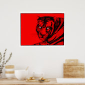 POSTER TIGER ROUGE (Cuisine)