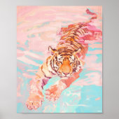 Poster Tiger Salle de bain Imprimer (Devant)