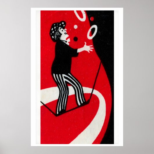Poster Tightrope Juggler - Matchbox Print - Aesthetic (Devant)