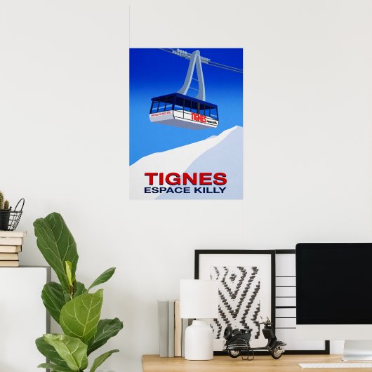 Poster Tignes (Bureau à domicile)