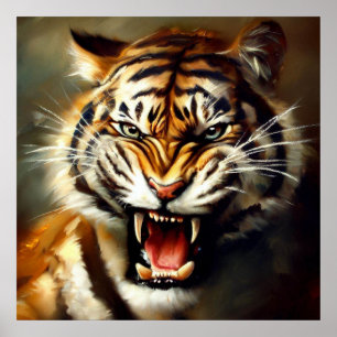 Poster Tigre (10) Chat sauvage