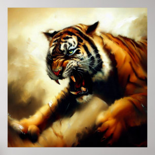 Poster Tigre (14) Chat sauvage
