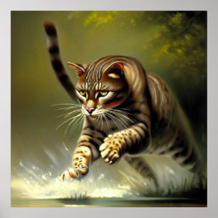 Poster Tigre (1) Chat sauvage