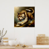 Poster Tigre (2) Chat sauvage (Cuisine)