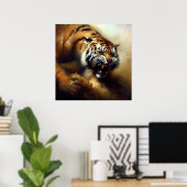 Poster Tigre (6) Chat sauvage (Bureau à domicile)