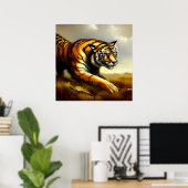 Poster Tigre (7) Chat sauvage (Bureau à domicile)