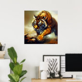 Poster Tigre (8) Chat sauvage (Bureau à domicile)