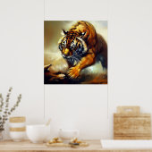 Poster Tigre (8) Chat sauvage (Cuisine)