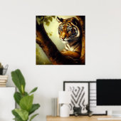 Poster Tigre (9) Chat sauvage (Bureau à domicile)