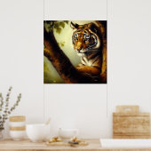 Poster Tigre (9) Chat sauvage (Cuisine)