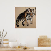 Poster Tigre - Arte tradicielle Chinesa (Cuisine)
