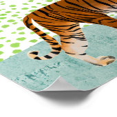 Poster Tigre au coucher du soleil (Coin)