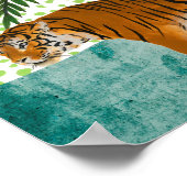 Poster Tigre au lever du soleil (Coin)