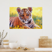 Poster Tigre Baby Cub (Cuisine)