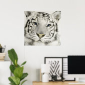Poster Tigre blanc (Bureau à domicile)