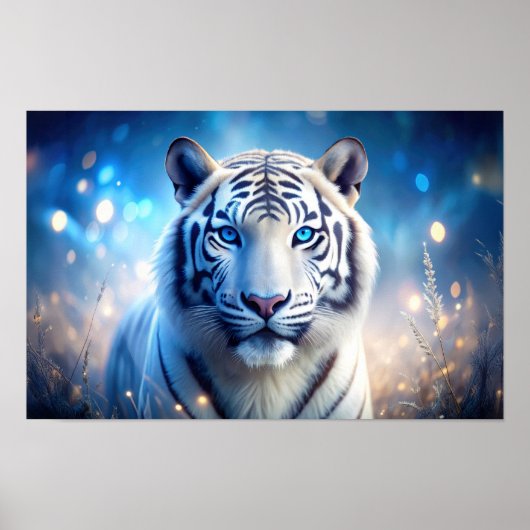 Poster Tigre blanc (Devant)