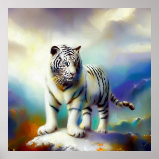 Poster Tigre blanc chinois (19) (Devant)