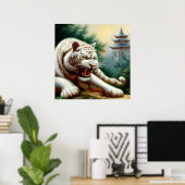 Poster Tigre blanc chinois (2) (Bureau à domicile)