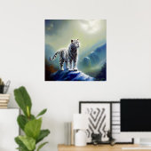 Poster Tigre blanc chinois (24) (Bureau à domicile)