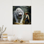 Poster Tigre blanc chinois (25) (Cuisine)