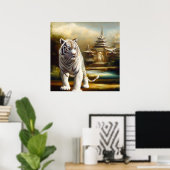 Poster Tigre blanc chinois (27) (Bureau à domicile)