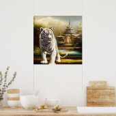 Poster Tigre blanc chinois (27) (Cuisine)