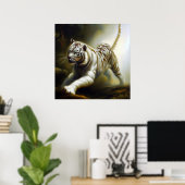 Poster Tigre blanc chinois (34) (Bureau à domicile)