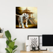 Poster Tigre blanc chinois (35) (Bureau à domicile)