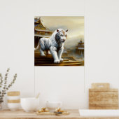 Poster Tigre blanc chinois (5) (Cuisine)