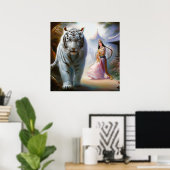 Poster Tigre blanc chinois (8) (Bureau à domicile)