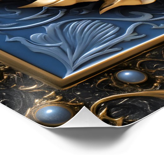 Poster Tigre bleu (Coin)