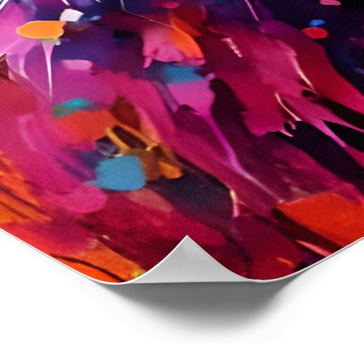 Poster Tigre coloré (Coin)