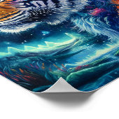 Poster Tigre cosmique (Coin)