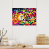 Poster Tigre dans la jungle (Cuisine)