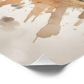 Poster Tigre d'aquarelle no 9 (Coin)