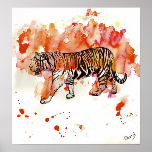 Poster Tigre de feu (Devant)