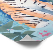 Poster Tigre de jardin (Coin)