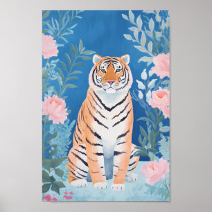 Poster Tigre de jardin
