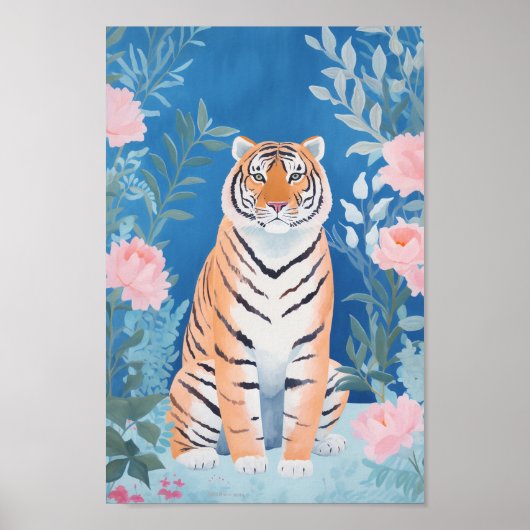Poster Tigre de jardin (Devant)
