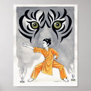 Poster Tigre de Kung Fu