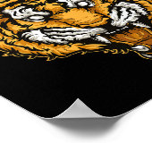 Poster Tigre de Muay Thai Boxe Thaïlandaise Kickboxing Th (Coin)
