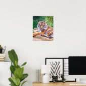 Poster Tigre de rappel relaxant (Bureau à domicile)