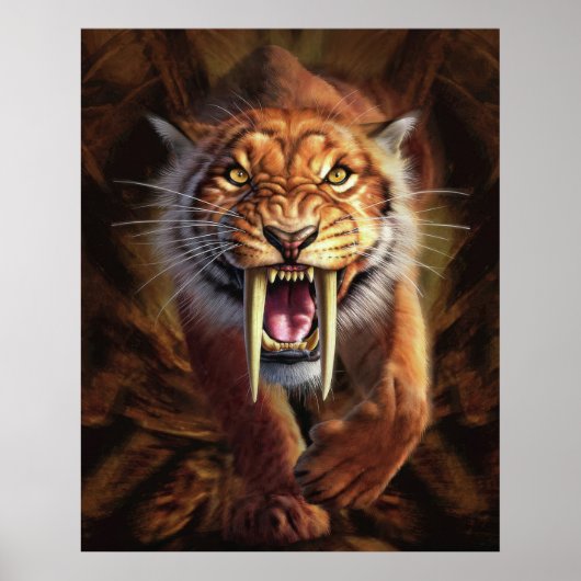 Poster Tigre de Sabertooth (Devant)