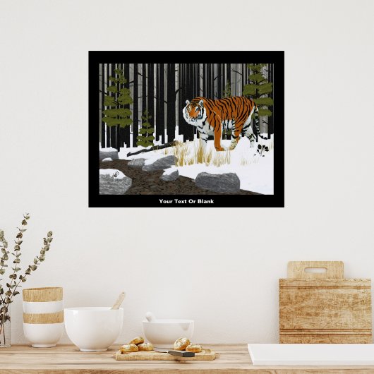 Poster Tigre de Sibérie (Cuisine)