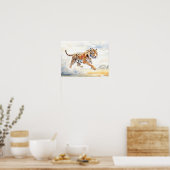 Poster Tigre en action 2 (Cuisine)