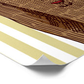 Poster Tigre En Soirée Porter (Coin)