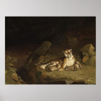 Tigre et Cubs Jean-Leon Gerome 1884