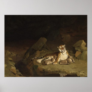 Poster Tigre et Cubs Jean-Leon Gerome 1884